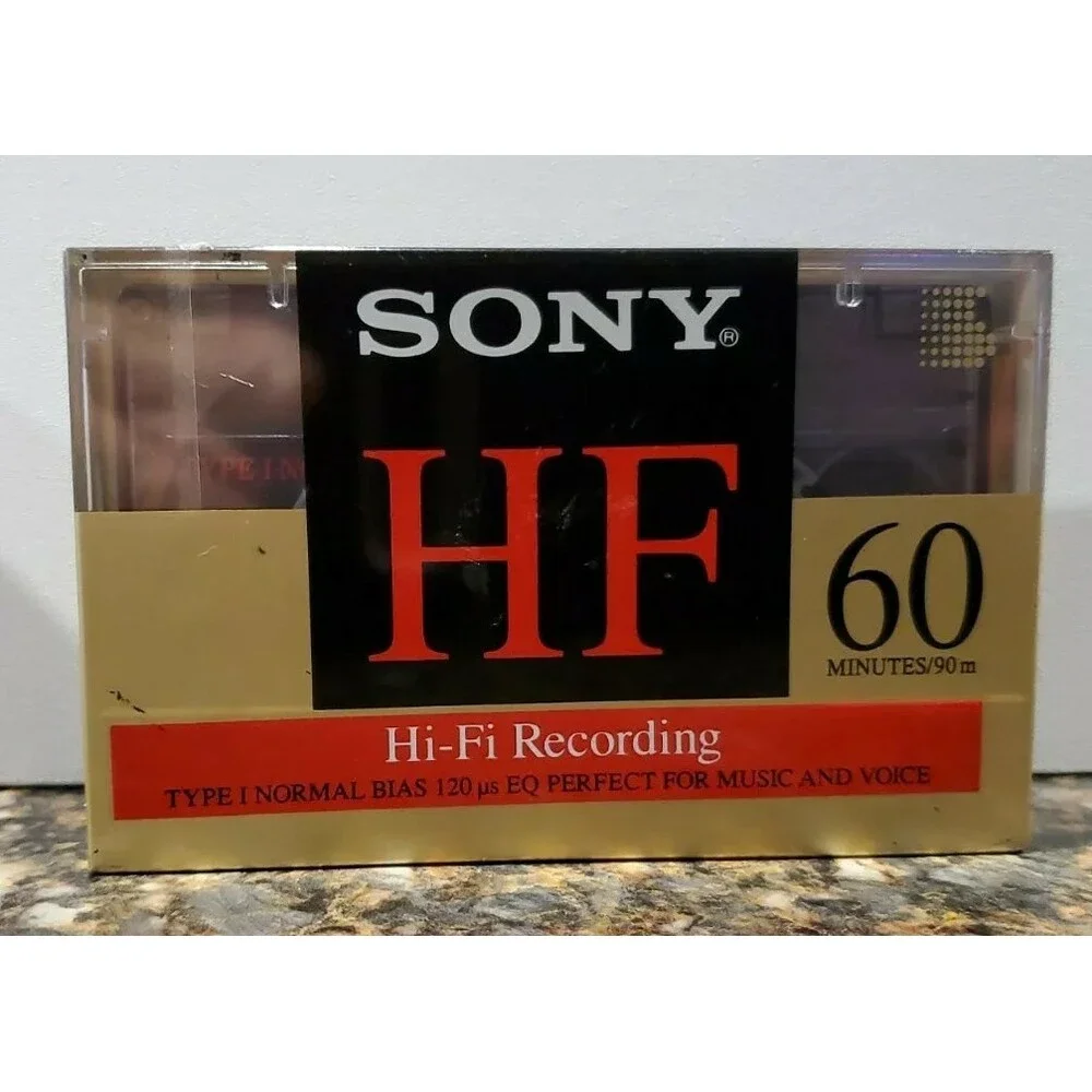 Sony C60HFR Single 60-Minute Type 1 Audio Cassette Tape